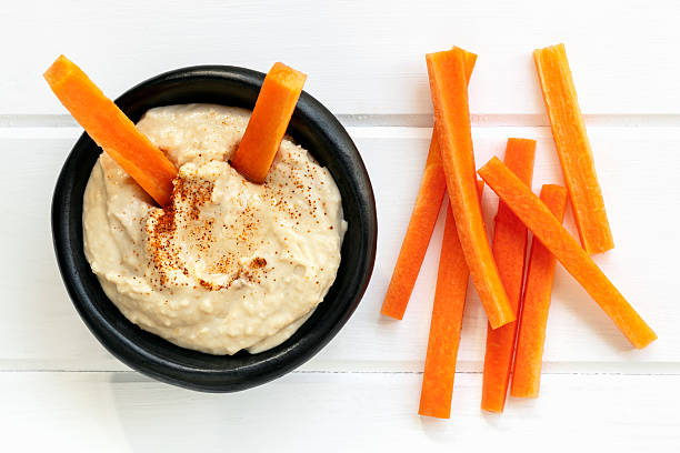 Carrots and hummus